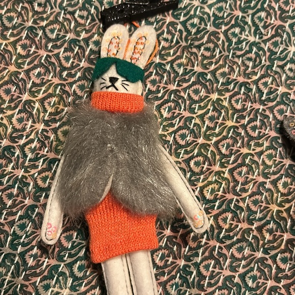 Anthropologie Bunny Christmas Ornaments - Set of 2 - Picture 2 of 7